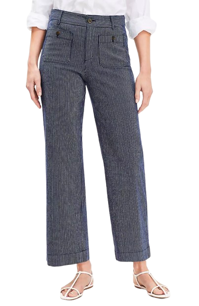 Loft Petite Palmer Wide Leg Crop Pants