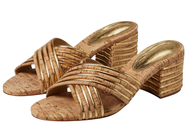 Schutz Latifah Cork Mule Sandals