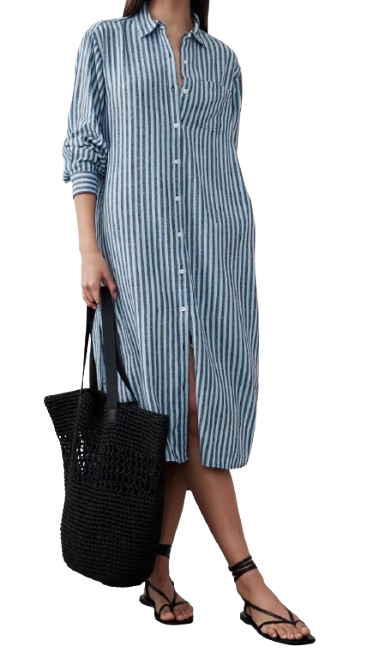 Banana Republic Factory Linen Blend Shirtdress