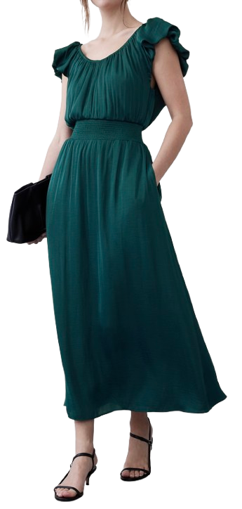 Banana Republic Factory Ruffle Maxi Dress