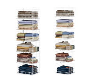 6-Tier Stackable Closet Organizers and Storage Shelves, spring wellness tips