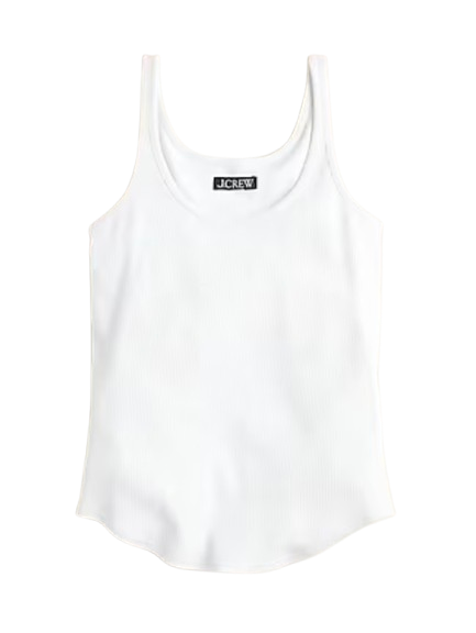 J.Crew Fine Rib Shelf Bra Tank Top