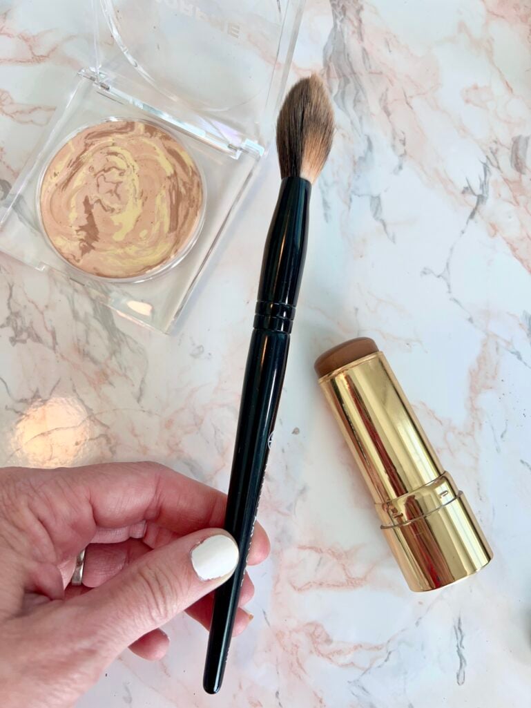 blush, eyeshadow, concealer, foundation