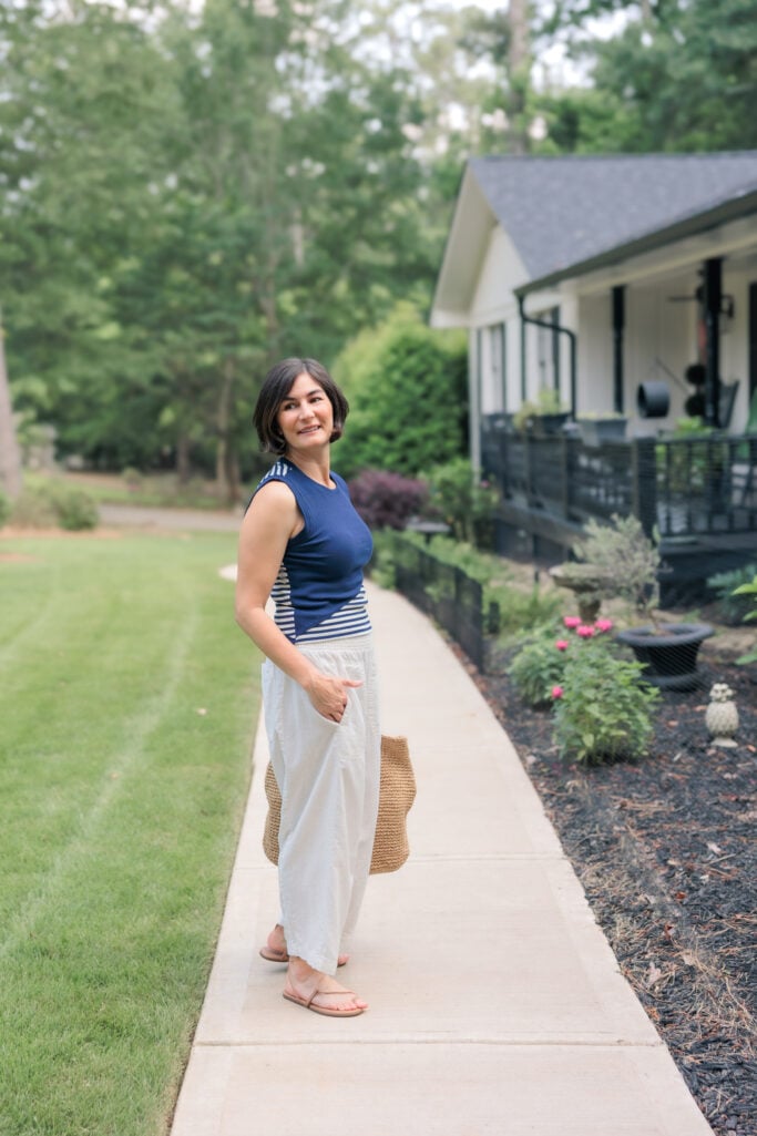 Casual, Linen Suit, Colette Pants, Vacation-Ready, Petite-Friendly