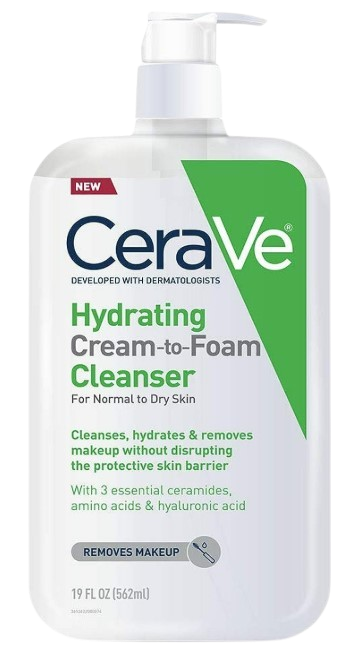 CeraVe Hydrating Cream-to-Foam Cleanser