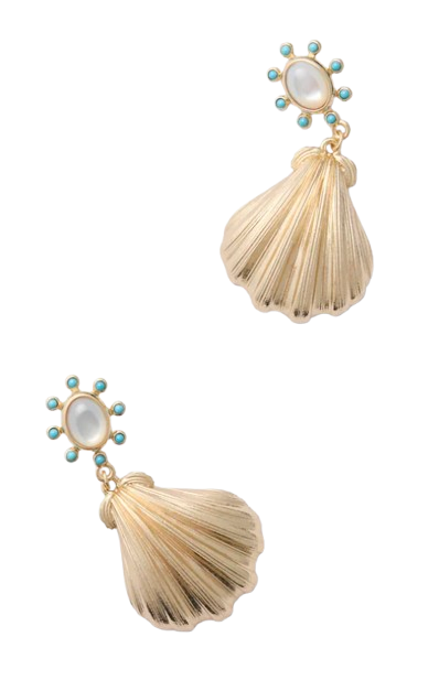 Gold Strong Sirens Song Earrings