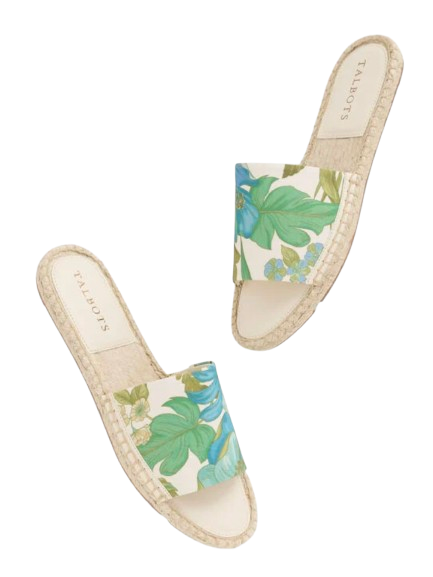 Talbots Ilyssa Canvas Espadrille Slides
