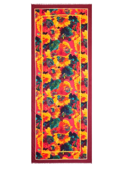 Talbots Brushed Floral Oblong Scarf