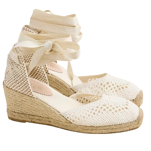 J.Crew Crochet Espadrille Wedges