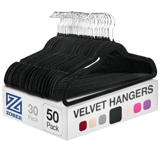 Zober Velvet Non-Slip Hangers