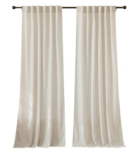 RYB Home Sheer Linen Curtains