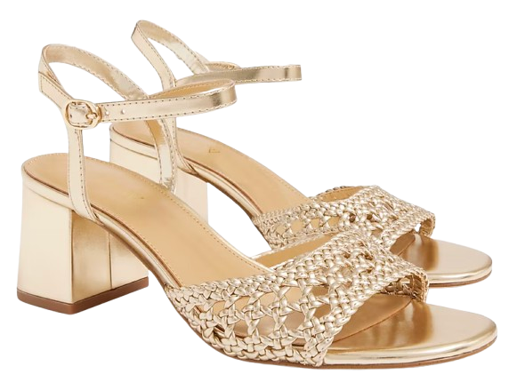 J.Crew Factory Woven Heeled Sandals