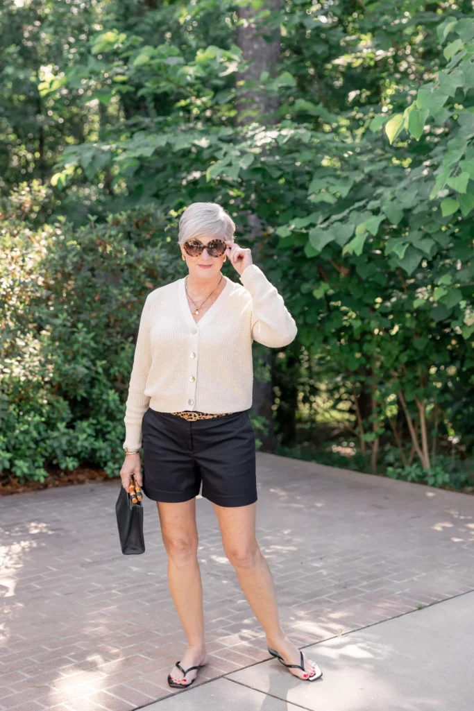Example of breathable summer fashion for mature women