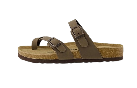 Cushionaire Luna Cork Footbed Sandals