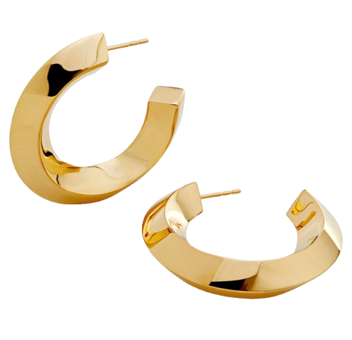 Monica Vinader Power Large Hoop Earrings