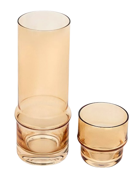 Amber Water Carafe + Tumbler