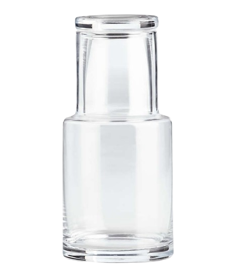 Crate & Barrel Bedside Carafe with Cup