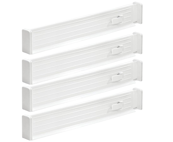 mDesign Adjustable Drawer Dividers