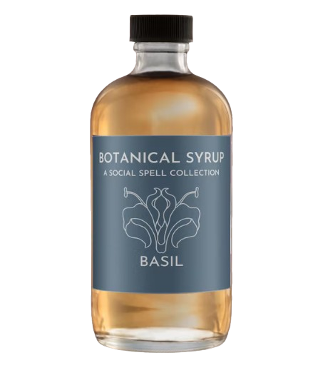 Homemade Basil Simple Syrup for Cocktails & Seltzer