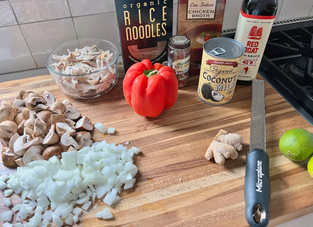 Coconut Chicken Noodle Soup Ingredients