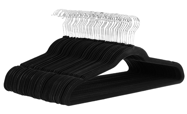 Slim Velvet Hangers to Save Space