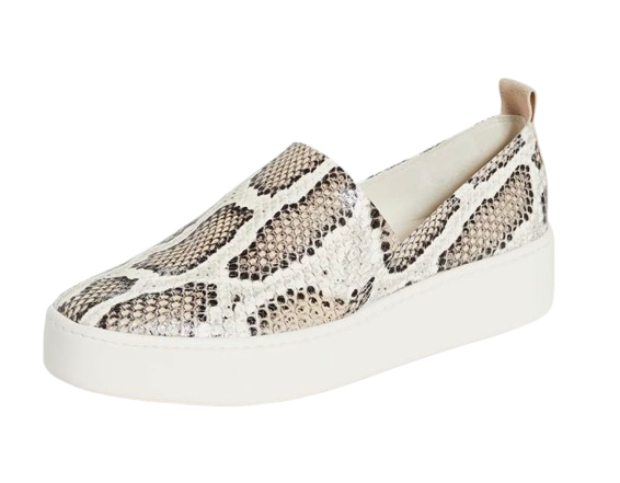 Vince Snake Print Slip-On Sneakers