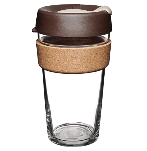 Glass with a Cozy Sleeve for Hot Drinks