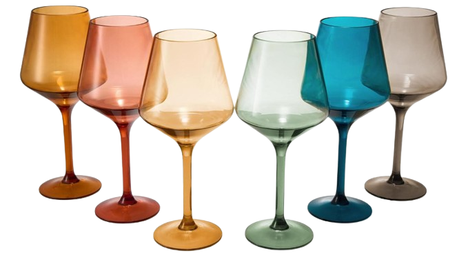 European Style Plastic Wine Glasses