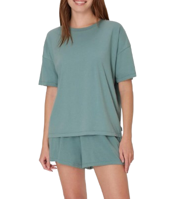 sage green cotton sleep set for fall