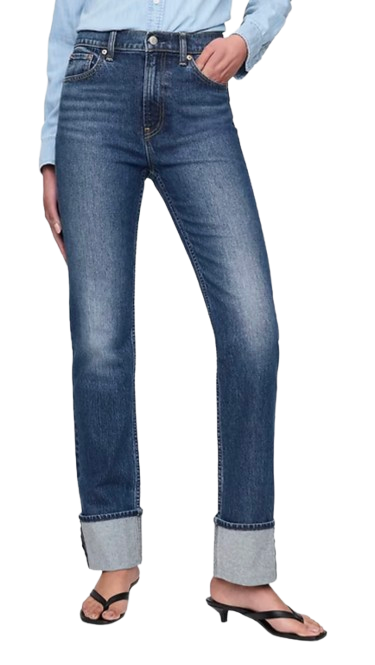 Gap Cuffed Straight Jeans