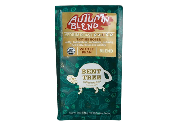 Bent Tree Coffee Roasters Autumn Blend whole coffee beans