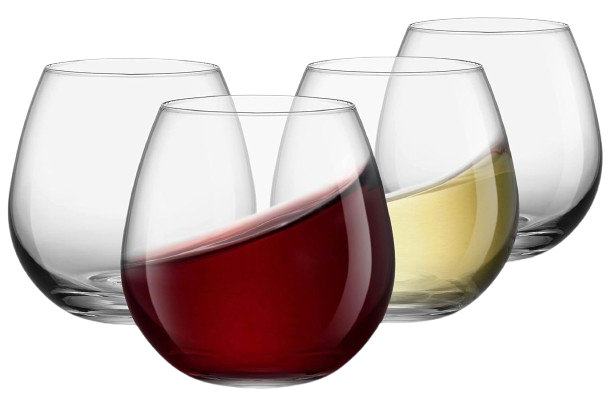 Stemless wine glasses for fall entertaining