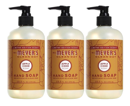 apple cider scented hand soap for fall gatherings