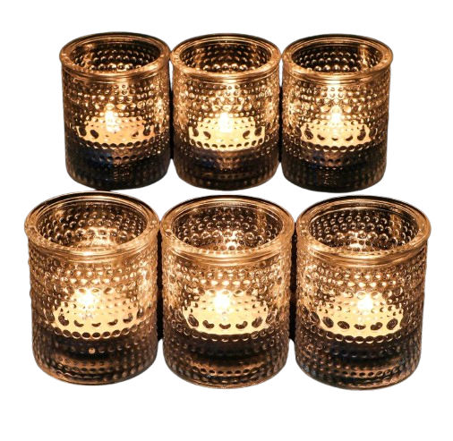 glass votives for tea lights event entertaining