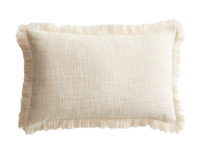 Linen Fringe Pillow Cover – H&M Home