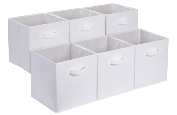 Amazon Basics Fabric Storage Cubes (Set of 6)