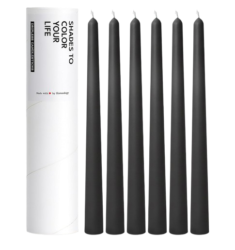 Black Taper Candles