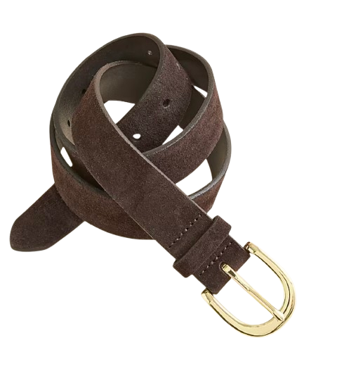 J.Crew Classic Belt in Suede – French Press