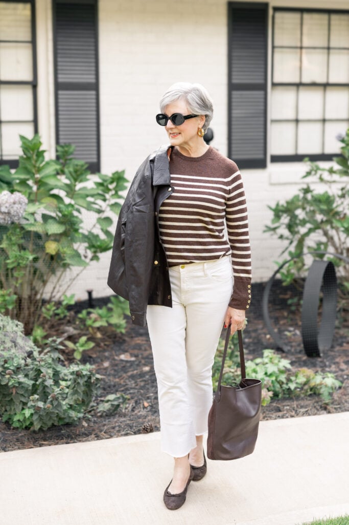 cashmere striped sweater