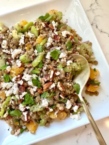 Lentil Salad with Oranges and Feta | A Fresh Mediterranean Recipe