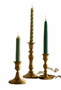 Vintage Brass Taper Candle Holders