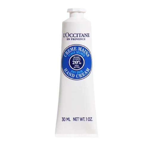 1-ounce tube of the popular L’Occitane Shea Butter Hand Cream for Dry Skin. Perfectly portable for travel or keeping in your handbag for on-the-go use.