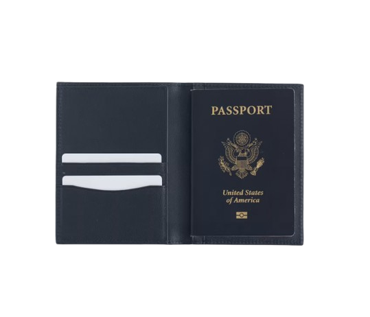 Quince Nappa Leather RFID Blocking Passport Holder
