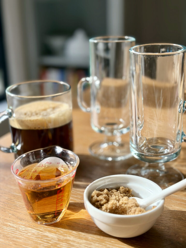 Irish coffee ingredients