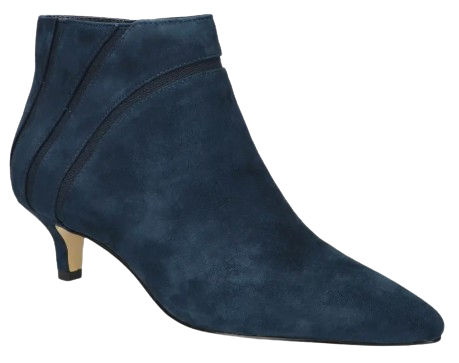 Bella Vita Faraday Pointed Toe Kitten Heel Bootie