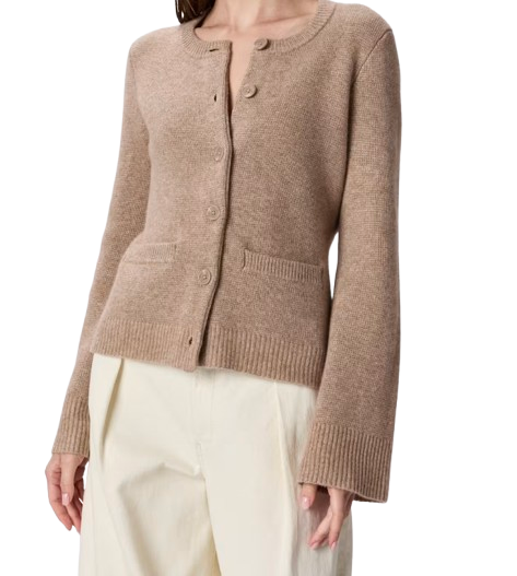 Quince Cashmere Structured Cardigan