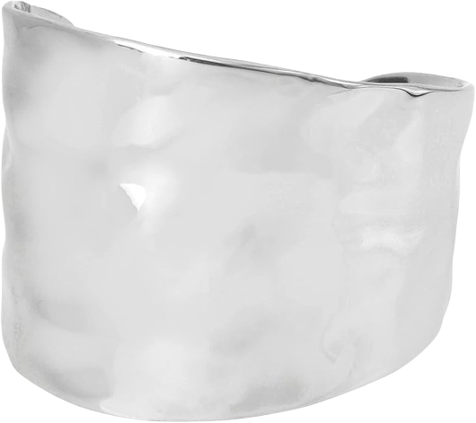 Elsa Peretti-inspired bone cuff bracelet dupe with sculptural organic shape