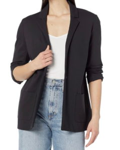 Relaxed Fit Soft Ponte Blazer
