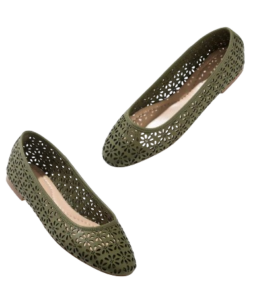 Talbots Ansly Perforated Nappa Ballet Flats