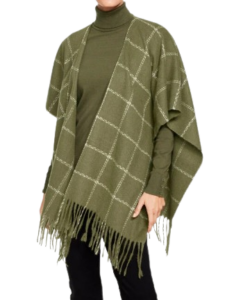 Talbots Plaid Ruana
